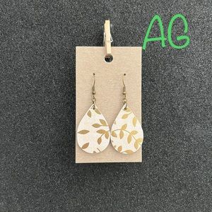 Homemade wood earrings